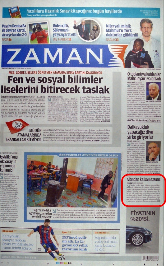 Foto - Demek ki "FETÖ ziyareti" bahane! AK Parti'deyken Davutoğlu'nu yerden yere vuran Sözcü şimdilerde sus pus!