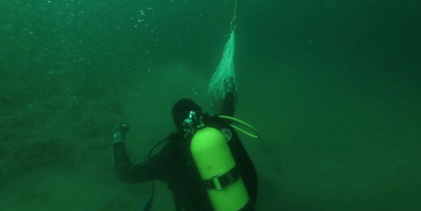 Deniz polisi Yalova açıklarında batık gemi buldu