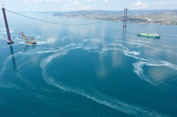 Foto - Deniz salyası Çanakkale Boğazı'nı kapladı