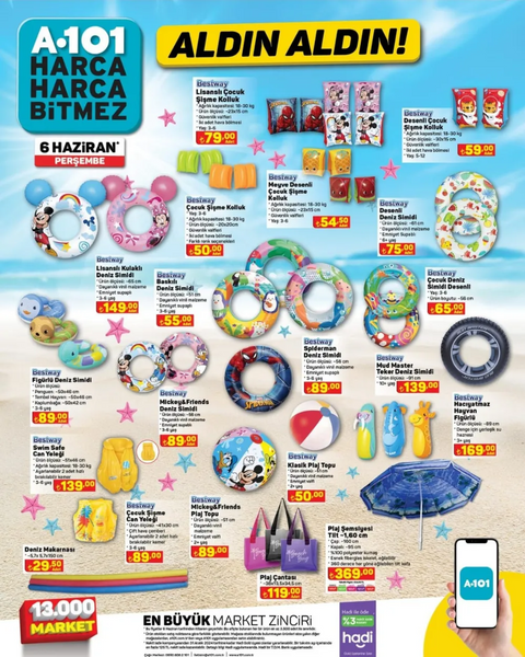 Foto - Deniz severler bayram edecek! A101’den tek günlük kampanya