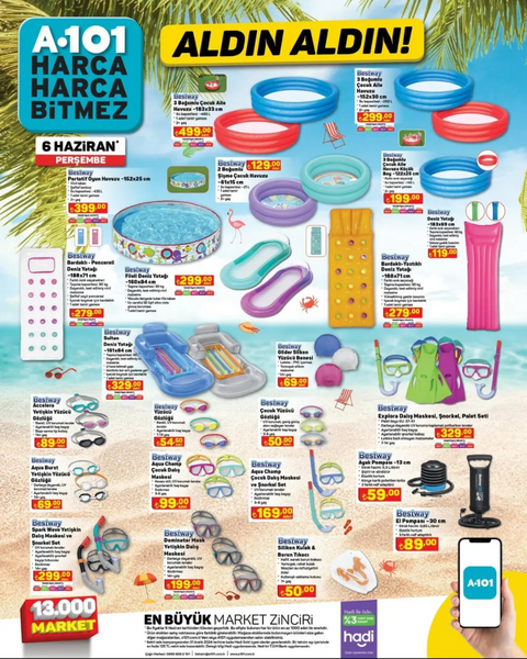 Foto - Deniz severler bayram edecek! A101’den tek günlük kampanya