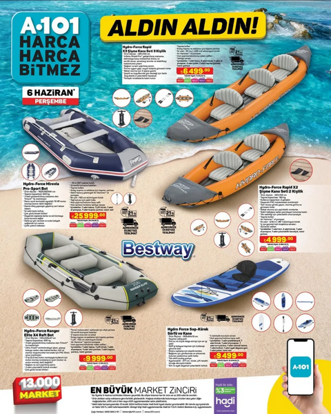 Foto - Deniz severler bayram edecek! A101’den tek günlük kampanya