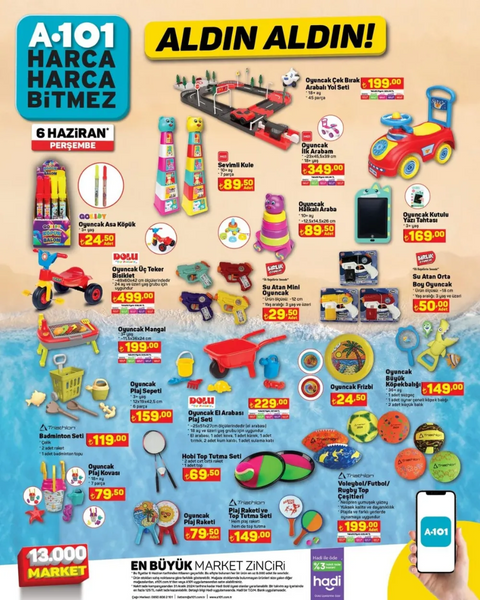 Foto - Deniz severler bayram edecek! A101’den tek günlük kampanya