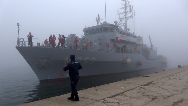 Foto - Denizde mayın alarmı! TCG Amasra mayın avlama gemisi bölgeye gönderildi
