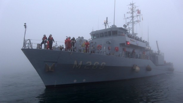 Foto - Denizde mayın alarmı! TCG Amasra mayın avlama gemisi bölgeye gönderildi