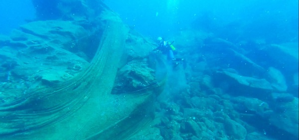 Denizin dibinden 500 metrekare ağ toplandı