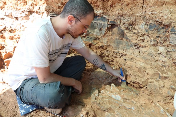Foto - Denizli'de 9 milyon yıl öncesine ait olduğu değerlendirilen hayvan fosilleri bulundu