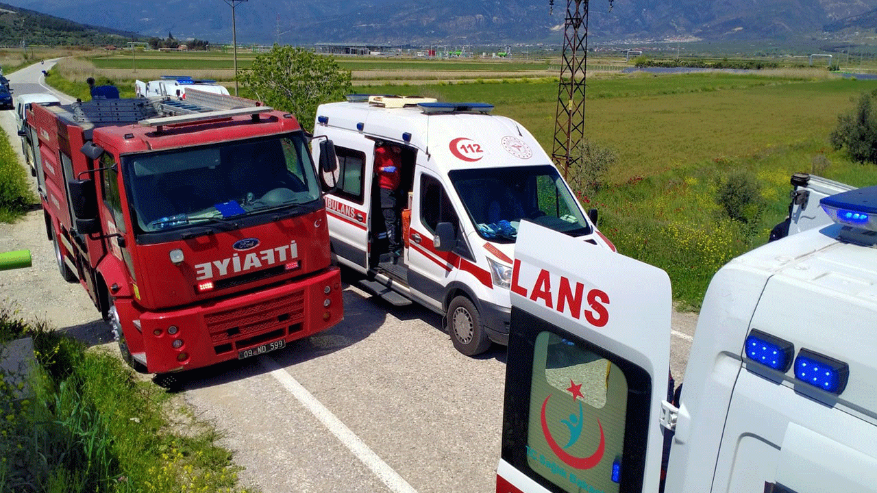 Foto - Denizli'de işçiler yemeğe giderken hayatlarının şokunu yaşadılar