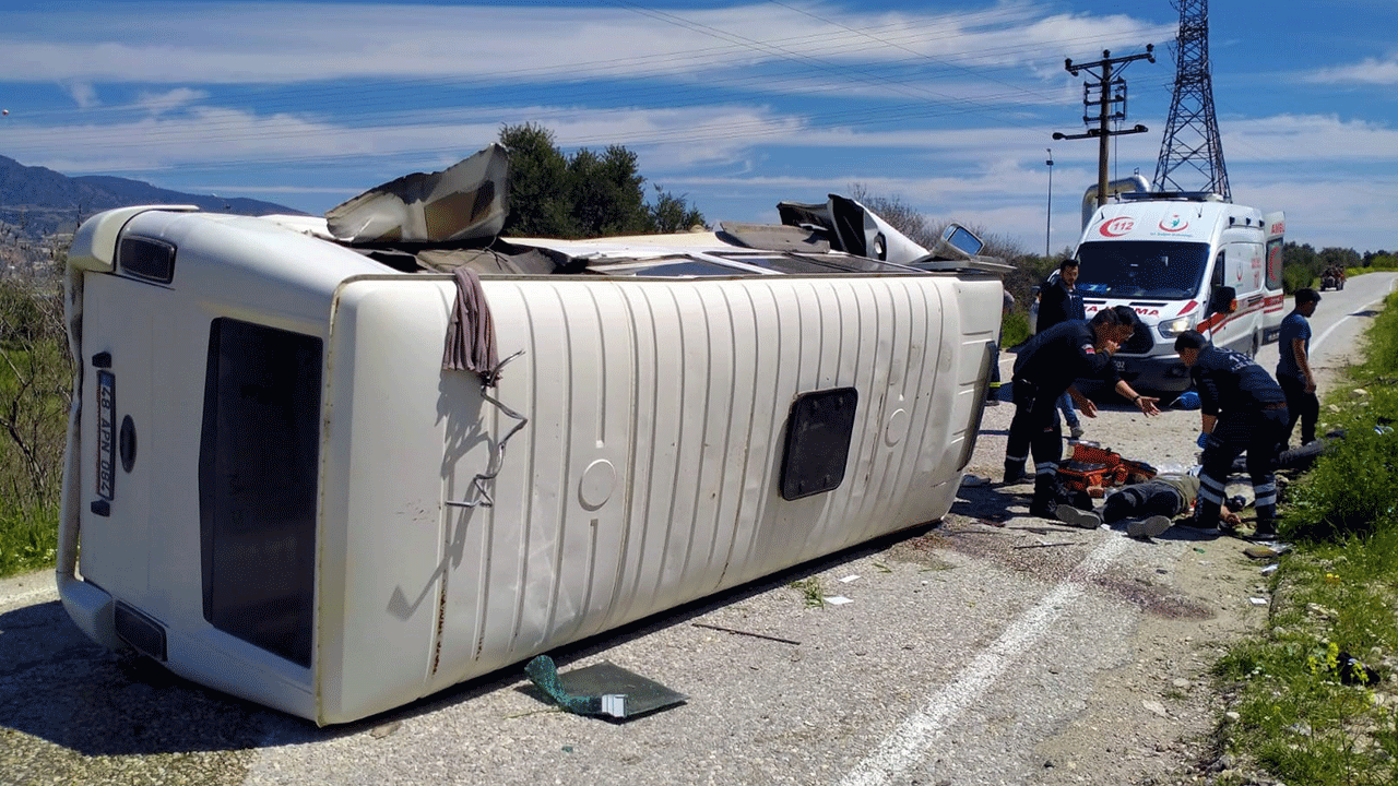 Foto - Denizli'de işçiler yemeğe giderken hayatlarının şokunu yaşadılar
