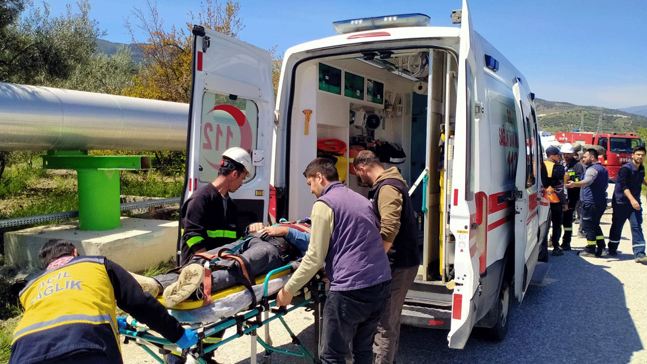 Denizli'de işçiler yemeğe giderken hayatlarının şokunu yaşadılar