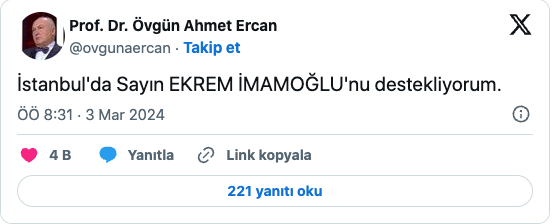 Foto - Deprem bilimci Ahmet Ercan, yerel seçimlerde destekleyeceği adayı açıkladı