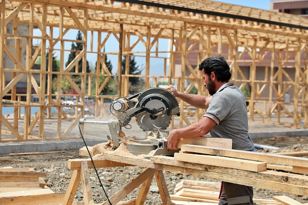 Foto - Depremin ardından ahşap çarşı kuruluyor