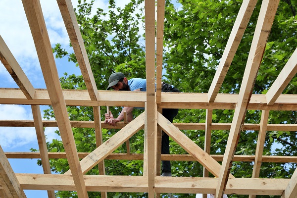 Foto - Depremin ardından ahşap çarşı kuruluyor