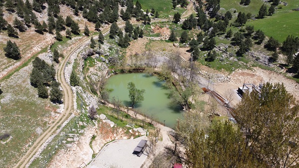 Foto - Depremin ardından rengi değişmişti! İşte, Yeşilgöz Gölü’nün son hali