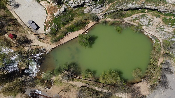 Foto - Depremin ardından rengi değişmişti! İşte, Yeşilgöz Gölü’nün son hali