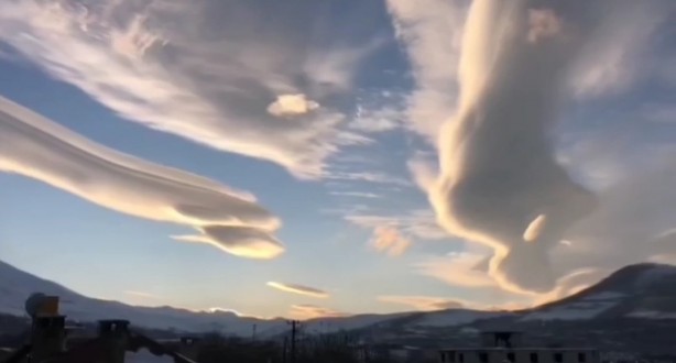 Foto - Depremin habercisi mi? Gökyüzünde ilginç görüntü