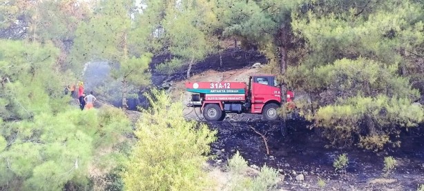 Foto - Depremin vurduğu Hatay'da orman yangını kontrol altına alındı