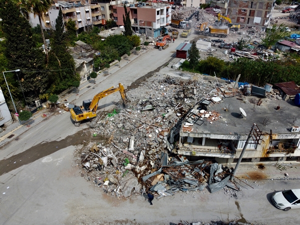 Foto - Depremin vurduğu Samandağ'da son durum havadan görüntülendi