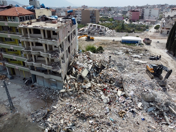 Foto - Depremin vurduğu Samandağ'da son durum havadan görüntülendi