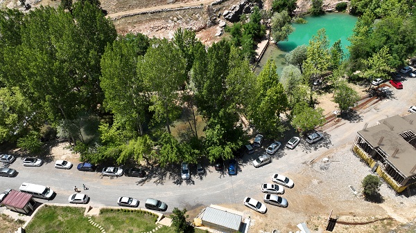 Foto - Depremlerin ardından suyu bulanıklaştı! İşte Yeşilgöz Gölü'nün son hali