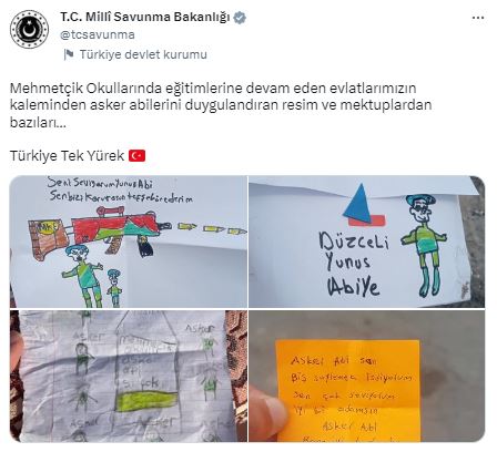 Foto - Depremzede çocuklardan askerlere duygu dolu mektuplar ve resimler