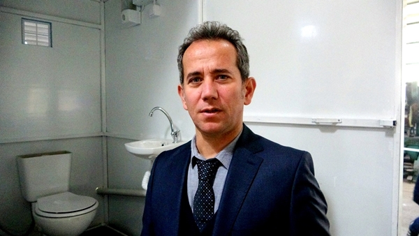 Foto - Depremzedeler için seyyar tuvalet üretimi