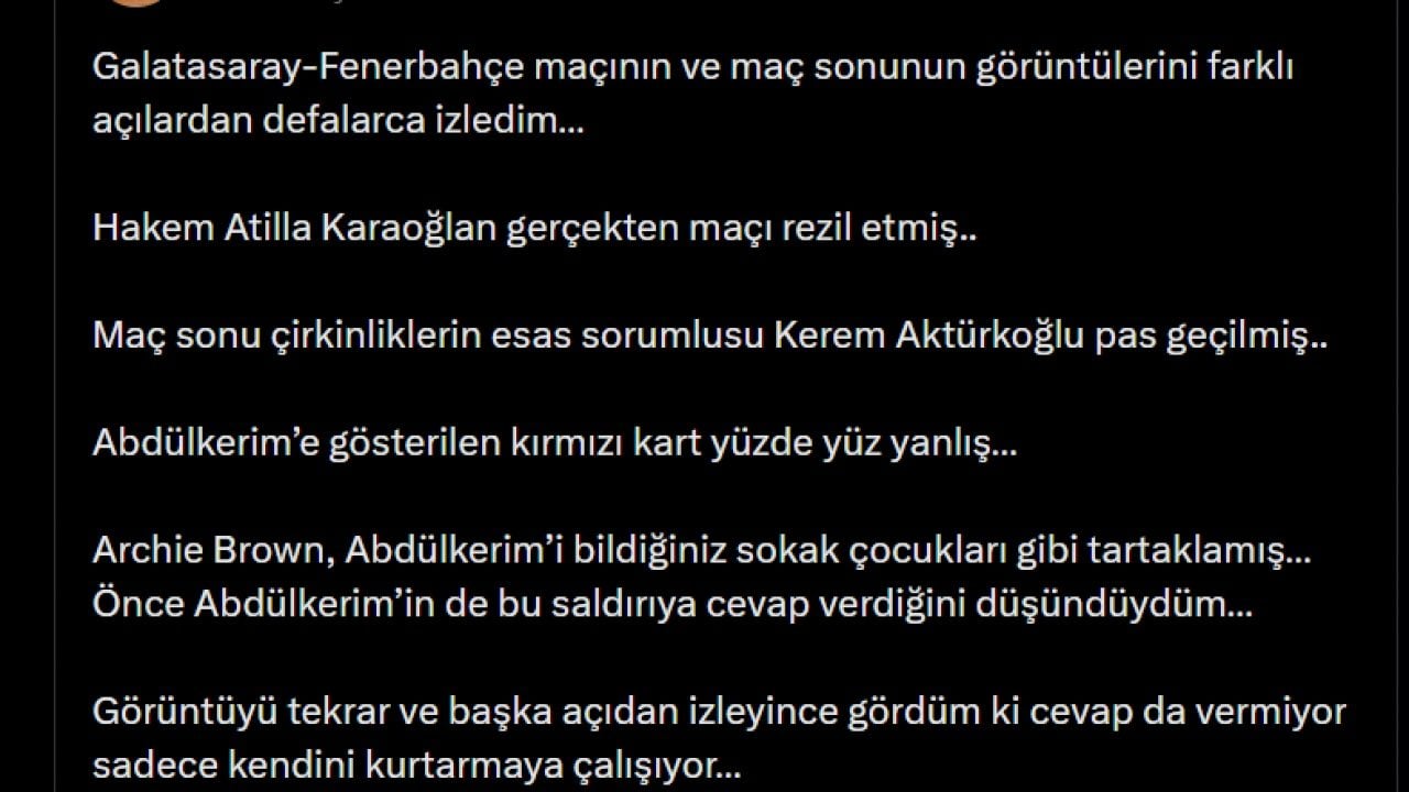 Foto - Derbide ortalık karışmıştı! Hukukçu isim Kerem'e 10 maç ceza istedi