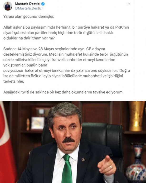 Foto - Destici'den muhalefet partilerini çılgına çeviren paylaşım