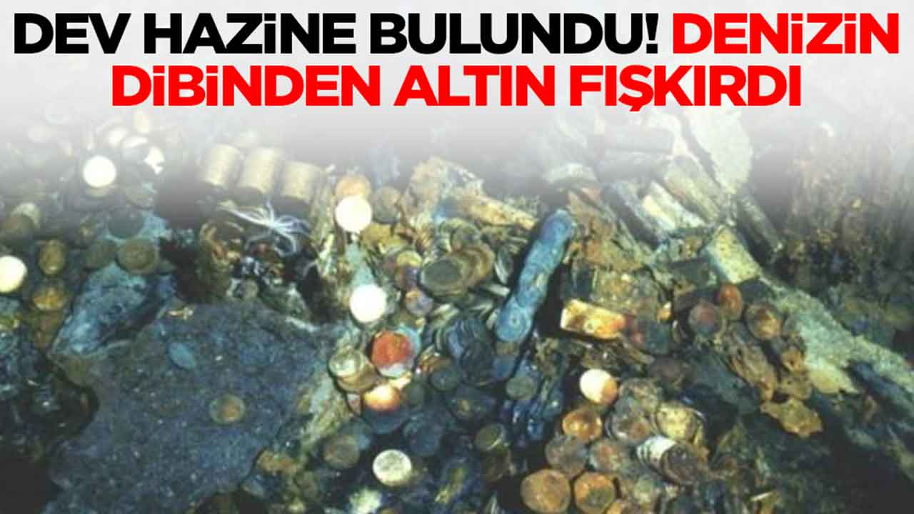 Dev hazine bulundu: Denizin dibinden altın fışkırdı