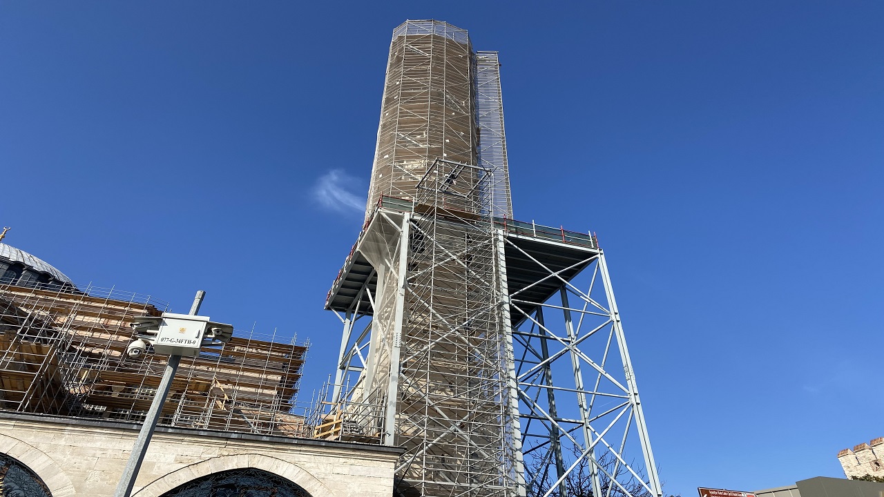 Foto - Dev iskele kuruldu! Ayasofya tarihi güzelliğine kavuşuyor