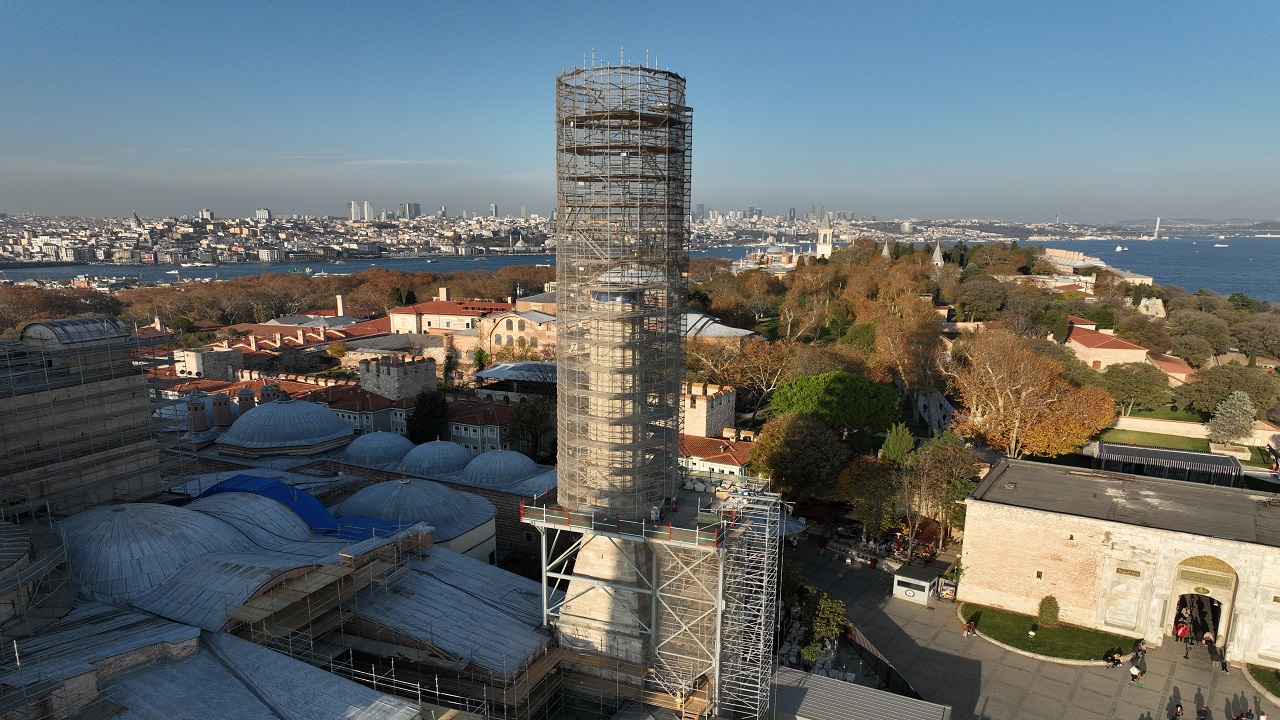 Foto - Dev iskele kuruldu! Ayasofya tarihi güzelliğine kavuşuyor