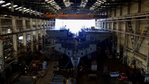 Foto - Devasa gemiler böyle yapılıyor