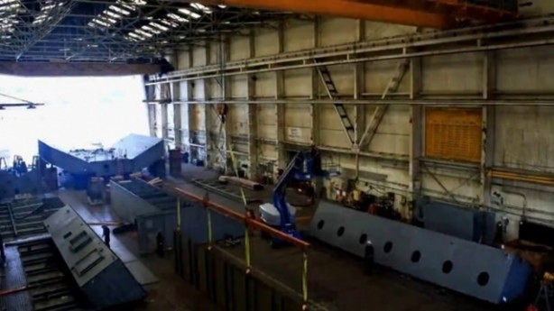 Foto - Devasa gemiler böyle yapılıyor