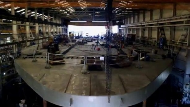 Foto - Devasa gemiler böyle yapılıyor