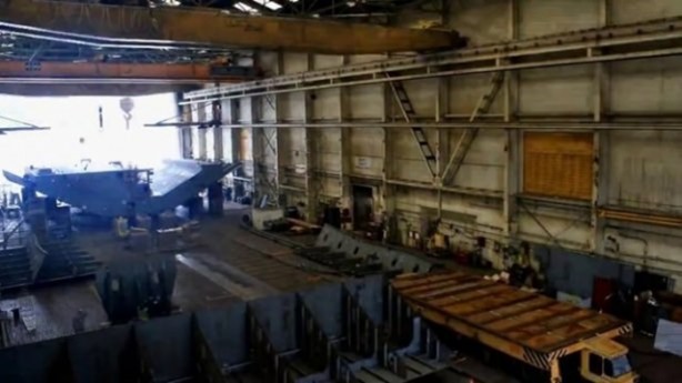 Foto - Devasa gemiler böyle yapılıyor