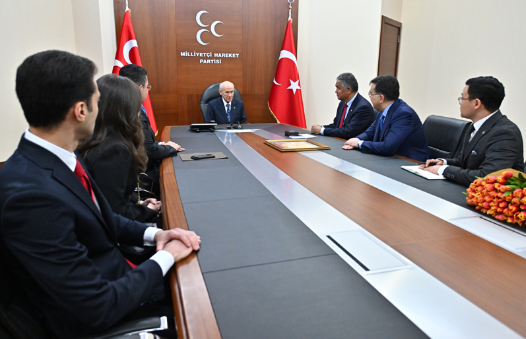 Foto - Devlet Bahçeli'ye 'Ahmed Cevad Onur Madalyası' takdim edildi