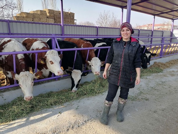 Foto - Devlet desteğiyle çiftlik kuran üniversite mezunu kadın herkesi şaşkına çevirdi