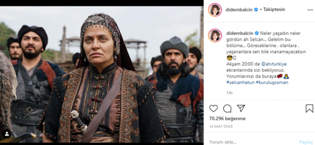 Foto - Didem Balçın paylaştı! Selcan, Kuruluş Osman’da yaşadıklarına inanamayacak