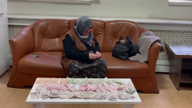 Dilenci kadının üzerinden bakın ne kadar çıktı!