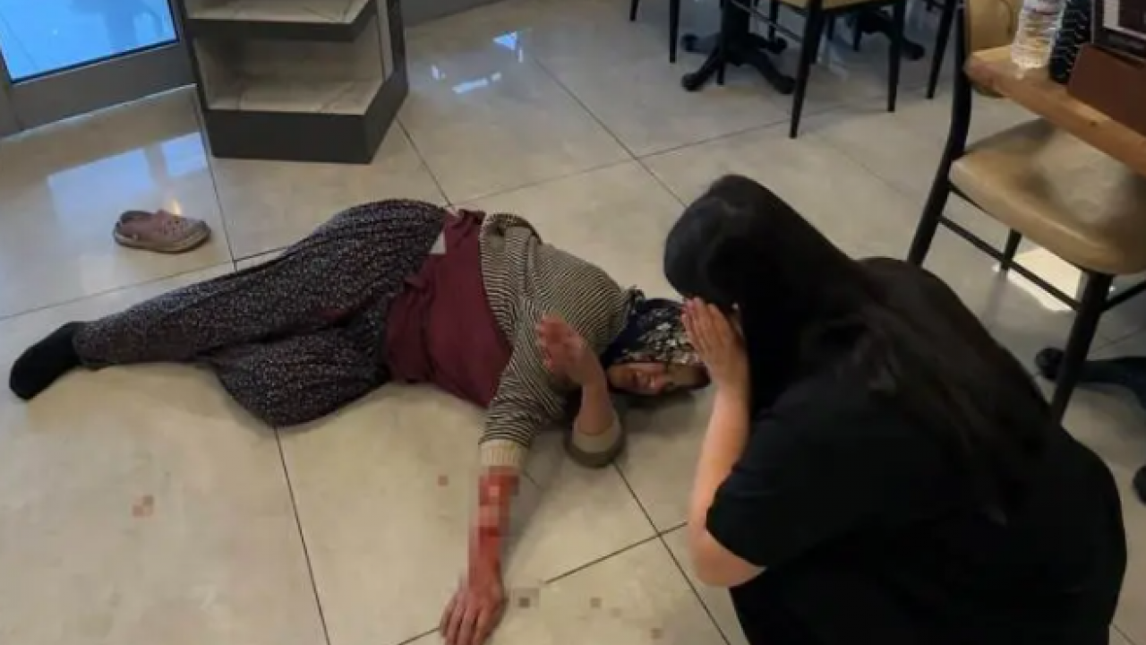 Dinlenme tesisinde dehşet anları! Yerde sürükleyerek kolunu kopardı!
