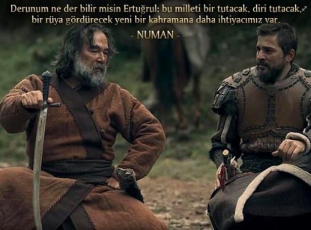 Foto - Diriliş Ertuğrul'dan efsane sözler