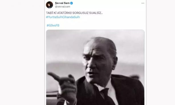 Foto - Disney'e karşı üç maymunu oynayan ünlüler Süper Kupa krizini fırsata çevirdi! Yeniden Atatürkçü oldular