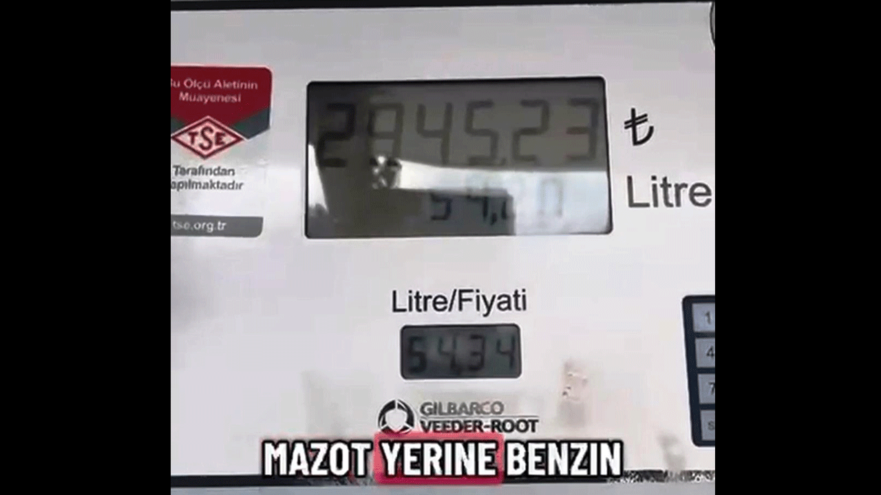 Foto - Dizel aracına 54 litre benzin konan vatandaş akıllı davrandı
