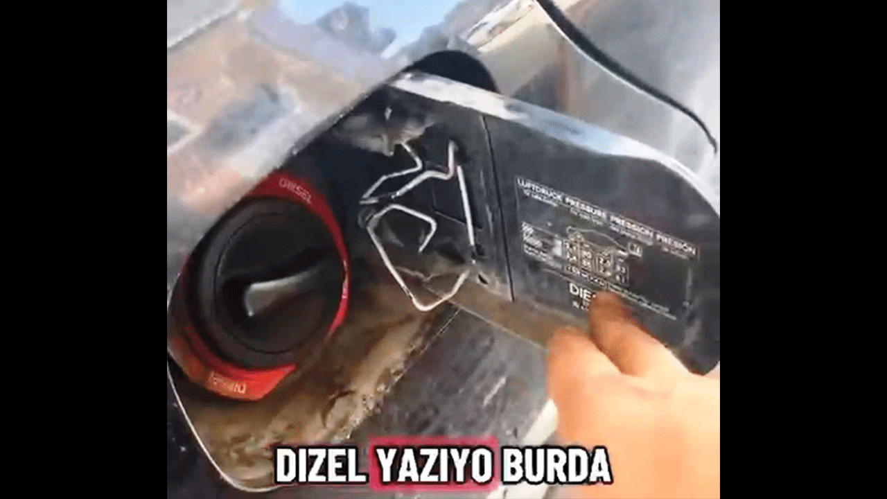Foto - Dizel aracına 54 litre benzin konan vatandaş akıllı davrandı