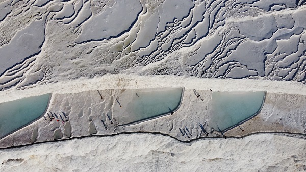 Foto - Doğa harikası Pamukkale rekor peşinde