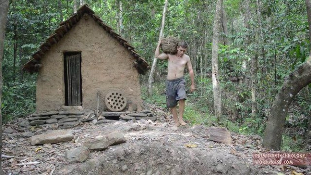 Foto - Doğadaki malzemelerden öyle bir şey yaptı ki!