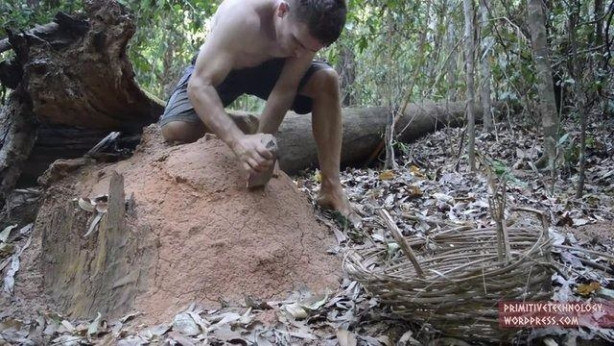 Foto - Doğadaki malzemelerden öyle bir şey yaptı ki!