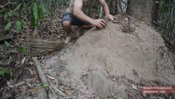 Foto - Doğadaki malzemelerden öyle bir şey yaptı ki!