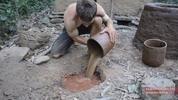 Foto - Doğadaki malzemelerden öyle bir şey yaptı ki!