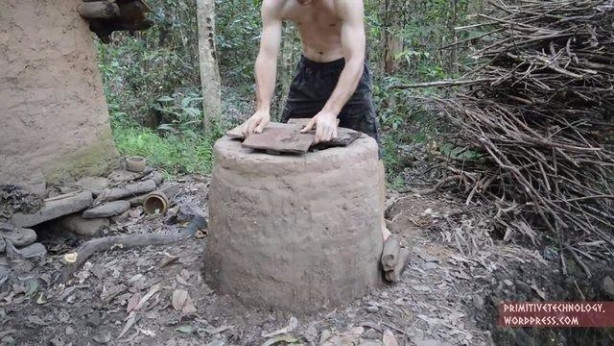 Foto - Doğadaki malzemelerden öyle bir şey yaptı ki!